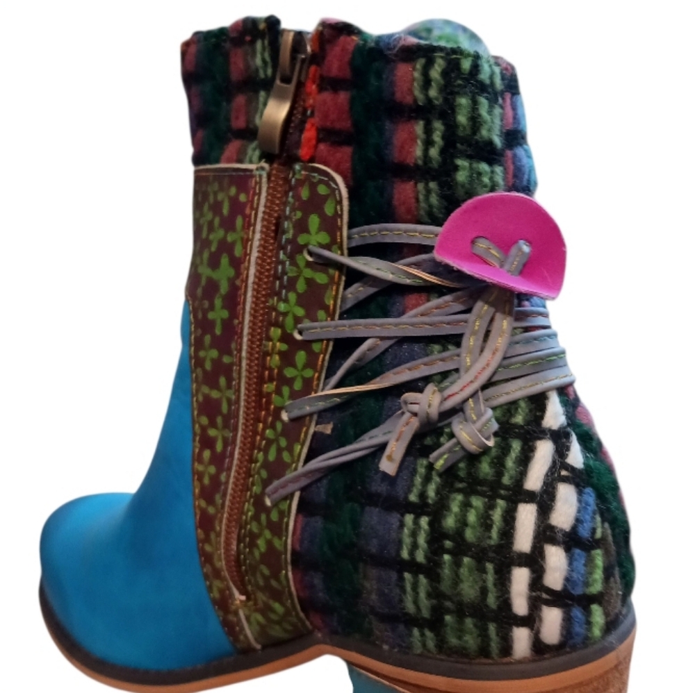 Socofy Boho Retro Embellished Multi Boot - Picture 7 of 16